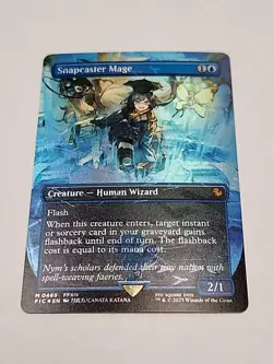 Mtg Magic Snapcaster Mage 0469 (Borderless Chocobo Track Foil) Final Fantasy - Image 3