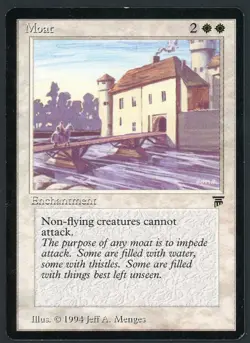 LP/MP Moat Legends English 1994 Magic: The Gathering B13 - Image 1