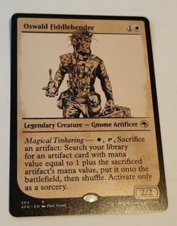 MtG Oswald Fiddlebender (AFR-304) Rare Alternative Art English MINT - Image 1