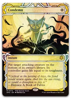 Condemn (Showcase) #74 (Foil) (NM) Special Guests SPG Magic MTG - Image 1
