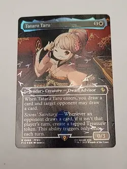 MTG Magic Tataru Taru 466 Borderless Chocobo Track Foil MTG: Final Fantasy NM - Image 1
