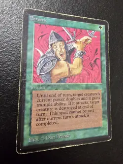 Magic the Gathering MTG BERSERK Beta Edition (x1) - Excellent Condition - Image 1