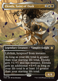 x1 Elenda, Saint of Dusk FDN Foundations MTG 346 RARE BORDERLESS M/NM 1x - Image 1
