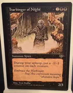 🔥 Harbinger of Night NONFOIL MTG Moderate Play Mirage Reserved List 🔥 - Image 1