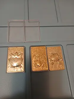 1999 Pokemon 23K Gold-Plated Burger King Nintendo Promo Trading Cards. AA - Image 1