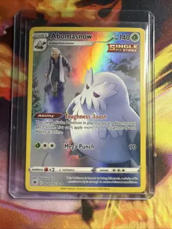 Pokemon TCG Abomasnow Holo Card TG01/TG30 Swsh10 Astral Radiance Trainer Gallery - Image 1