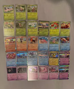 Pokemon TCG Prismatic Evolutions Complete Base Set C/UC/Rare Holo 100 Cards NM/M - Image 2