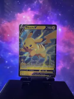 Pokemon TCG Pikachu v SWSH061 Near Mint/Mint Condition - Image 1