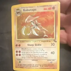 Pokemon Kabutops Fossil Holo Rare 9/62 60HP Wizards of the Coast 1999 English - Image 1