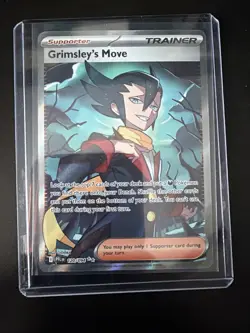 2025 Pokemon PFL Grimsley’s Move Full Art Trainer 120/094 Ultra Rare - Image 3