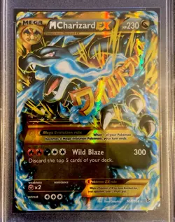 2014 XY FLASHFIRE M CHARIZARD EX ULTRA RARE #108 POKEMON PSA MINT 9 - Image 2