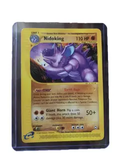 DABBING NIDOKING 24/147 Aquapolis Ground Type Non-Holo Pokemon - Image 2