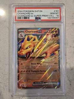 2024 Pokemon SVP EN Charizard ex #161 - Graded 10 GEM MT - Image 1