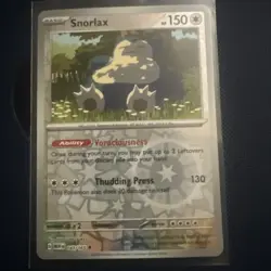 Snorlax 143/165 Reverse Holo Scarlet & Violet 151 Pokemon - Image 1