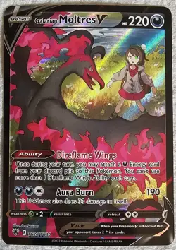 Pokemon TCG Galarian Moltres V TG20/30 Astral Radiance Trainer Gallery NM - Image 1