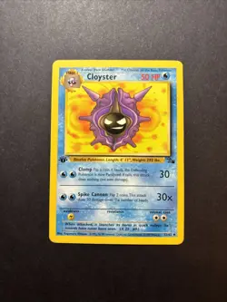 Cloyster 32/62 Fossil Regular 1st Edition Pokemon WOTC MP - Image 1