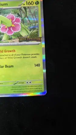 Pokemon TCG Meganium 001 Me: Mega Evolution Promo Holo 2025 English STAMP - Image 3