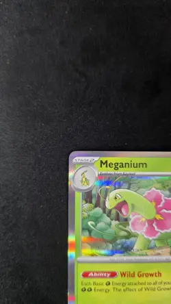 Pokemon TCG Meganium 001 Me: Mega Evolution Promo Holo 2025 English STAMP - Image 5