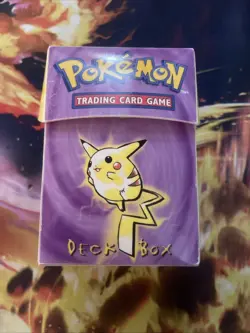 Pokemon Pikachu and Mewtwo Ultra Pro Deck Box 1999 Rare Used - Image 1