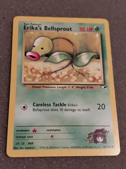 Pokemon - Lot Of 4 - Erikas Bellsprout, Weepinbell - Gym Challenge, Gym Heroes - Image 2