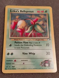 Pokemon - Lot Of 4 - Erikas Bellsprout, Weepinbell - Gym Challenge, Gym Heroes - Image 4