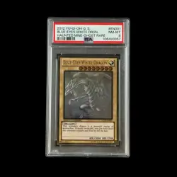 Yu-Gi-Oh! Slab Blue-Eyes White Dragon Ghost Rare GLD5-EN001 PSA 8 NM 2012 - Image 1