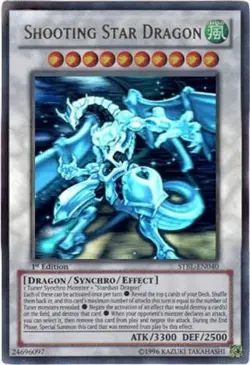Yugioh! LP Shooting Star Dragon - STBL-EN040 - Ghost Rare - 1st Edition Lightly - Image 1
