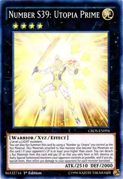 Yugioh! LP Number S39: Utopia Prime - CROS-EN094 - Super Rare - 1st Edition Ligh - Image 1