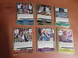 Lot of 16 - ONE PIECE TCG - EVENT CARDS - Rare ALL FOIL Gold Border - Image 1