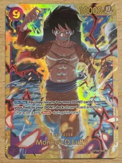 One Piece CCG Monkey.D.Luffy OP09-119 Secret Rare English NM - Image 1