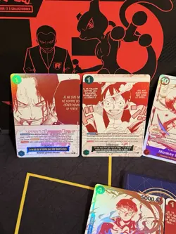 🇫🇷 CARTE ONE PIECE LOT DES 7 CARTES TREASURE CAMPAIGN OP13 3EME ANNIVERSAIRE - Image 2