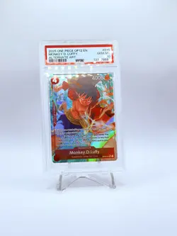 Monkey D. Luffy OP12-015 One Piece Legacy of the Master Alt Art PSA 10 GEM MINT - Image 1