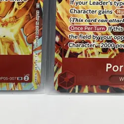 One Piece TCG Sabo OP05-007 & Portgas.D.Ace ST15-005 Illustration Box 5 NMT! - Image 5