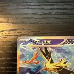 Pokemon Zapdos EX TCG Holo Ultra Rare Card Scarlet & Violet 202/165 - Image 4