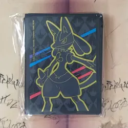 65 Ct Lucario Crown Zenith ETB Pokemon Card Sleeves (2 Pack Lot) SEALED - Image 3
