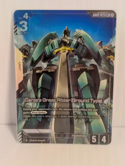 Carta's Graze Ritter (Ground Type) (R+) GD02-073 Alt Art Gundam TCG Card Game - Image 1