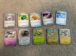 Pokemon TCG Play! Stamped Prize Pack 10 Cards, LP, Playable, Rares, - I Combine! - Image 1