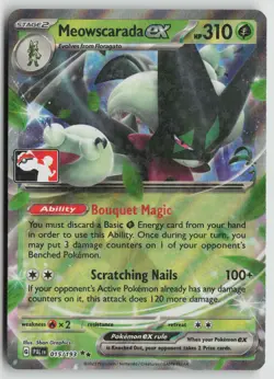 Meowscarada ex Double Rare Prize Pack Series Cards 015/193 LP - Image 1