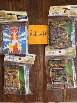 (1X) NEW Pokemon SUN & MOON Forbidden Light Mini 60 Card album binder + PACK - Image 3