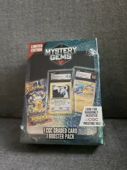 2025 Mystery Gems Limited Edition Pokemon CGC Graded Card & Booster Pack Sealed - Image 4