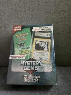 2025 Mystery Gems Limited Edition Pokemon CGC Graded Card & Booster Pack Sealed - Image 5