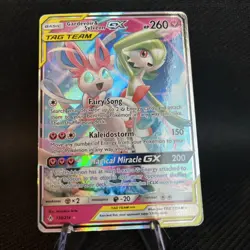 Pokemon TCG Gardevoir & Sylveon GX Full Art Holo Card Tag Team - Image 1