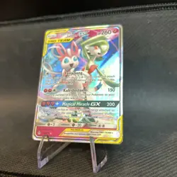 Pokemon TCG Gardevoir & Sylveon GX Full Art Holo Card Tag Team - Image 3