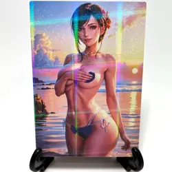 Final Fantasy Tifa Lockhart Sexy Anime Waifu Girl Goddess Story Holo Art Card - Image 1