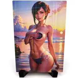 Final Fantasy Tifa Lockhart Sexy Anime Waifu Girl Goddess Story Holo Art Card - Image 3