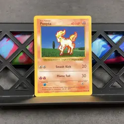 Ponyta 60/102 Base Set Shadowless - Common Pokemon Card Vintage 📈🔥 - Image 1