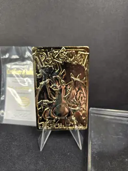 1999 Burger King Pokemon Charizard #06 23K Gold Plated Card w/ COA Sealed Rare - Image 2