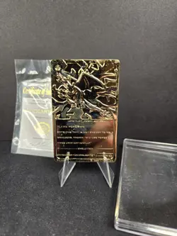 1999 Burger King Pokemon Charizard #06 23K Gold Plated Card w/ COA Sealed Rare - Image 3