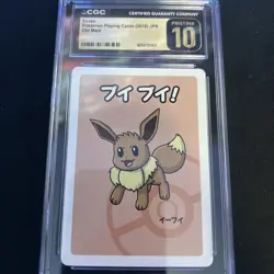 ✨✨✨ CGC 10 Pristine Eevee Old Maid 2019 Japanese Pokemon Card - Image 1