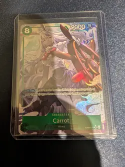 Carrot ALT ENGLISH EB04-013 SR THE AZURE SEA'S SEVEN ENGLISH OP14 ONE PIECE CARD - Image 1